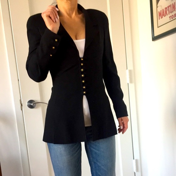Chanel Boutique Authentic Classic Black Jacket